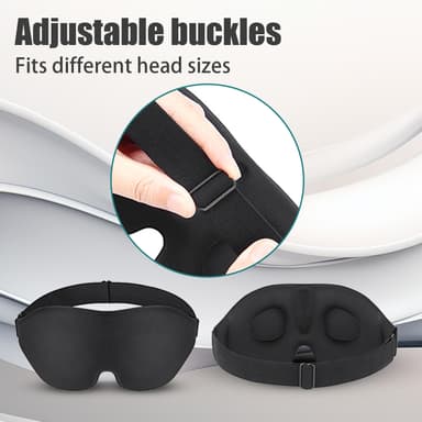 3D-nukanaamio tarvikkeineen Musta