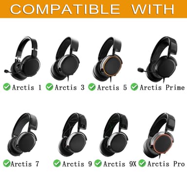 Jäähdyttävät geelikuulokkeet SteelSeries ARCTIS -kuulokkeille