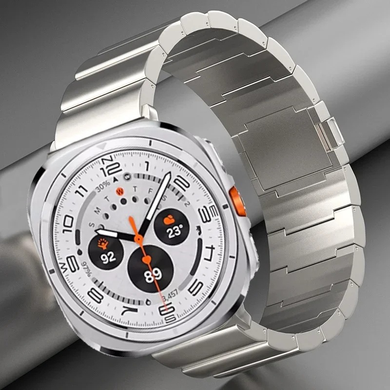 Titaaninen magneettihihna Samsung Galaxy Watch 7 Ultralle Hopea