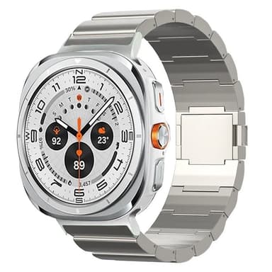 Titaaninen magneettihihna Samsung Galaxy Watch 7 Ultralle Hopea