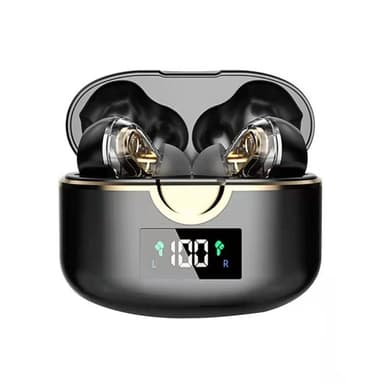 Langattomat Bluetooth 5.0 Double Dynamic Speaker -kuulokkeet Musta