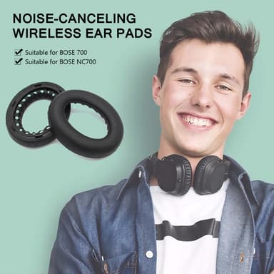 Korvatyynyt Bose 700 / NC700 keinonahalle 1 pari Musta