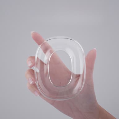 TPU:n korvaavat täysin peittävät korvatyynyt Airpods Max -kuulokkeille Läpinäkyvä