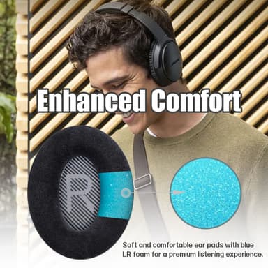 Korvatyynyt Bose QC35 / QC35-ii, QC25 1/2 Musta
