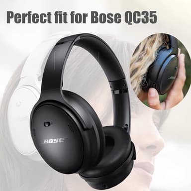 Korvatyynyt Bose QC35 / QC35-ii, QC25 1/2 Musta