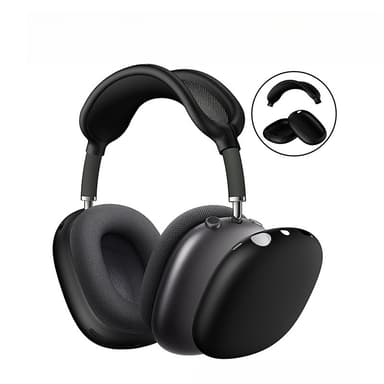 Korvatyynyt, suojakuori ja sankatyyny Airpods Max -kuulokkeille Musta