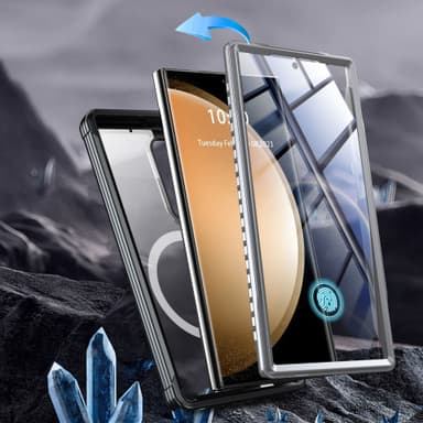 Samsung A55 magneettinen kännykkäkuori Sininen
