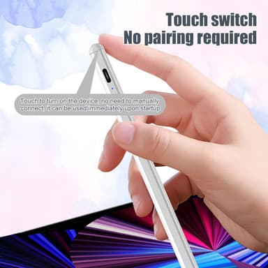 Stylus Pen yhteensopiva iPad 2018-2023 -sarjan kanssa Valkoinen