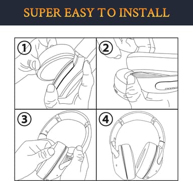 Korvatyynyt SteelSeries Arctis 3/5/7/9/9X/Pro Black 1 pari