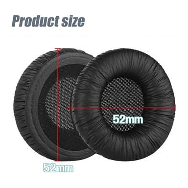 1 pari kuulokkeiden korvatyynyt ja sanka Sennheiser PX100/200/100-II:lle Musta