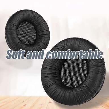 1 pari kuulokkeiden korvatyynyt ja sanka Sennheiser PX100/200/100-II:lle Musta