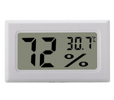 Mini LCD kosteusmittari / lämpömittari valkoinen 1-pakkaus