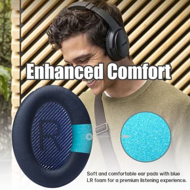 Vaihdettavat korvatyynyt tiivisteillä Bose QC35 QC35-ii, QC25 1/2