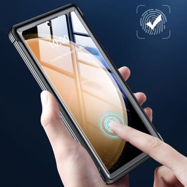Samsung A55 magneettinen kännykkäkuori Musta + harmaa