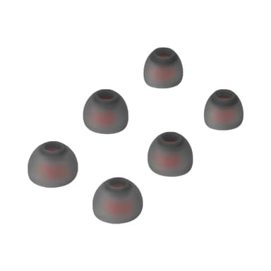 Silikoniset korvatyynyt 4,5–6 mm:n in-ear kuulokkeille, 3 kokoa 18 paria Harmaa