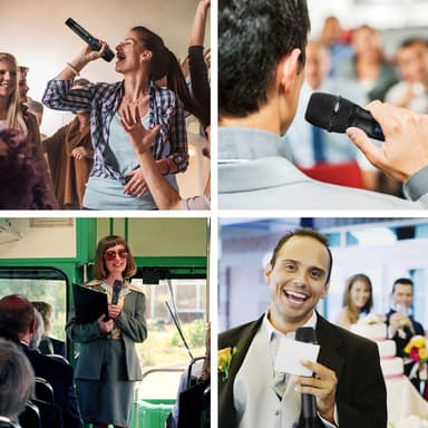 Äänimikrofoni konferenssimikrofoni karaokemikrofoni englanninkielinen versio Musta