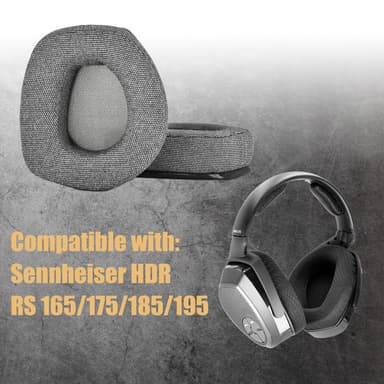 Sennheiser HDR RS 165/175/185/195 vaihtopehmusteet kuulokkeille Musta
