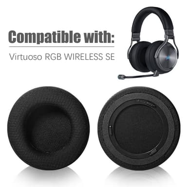 Korvapehmusteet Corsair Virtuoso RGB:lle Musta