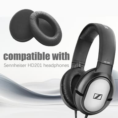 Korvatyynyt Sennheiser HD201:lle Musta