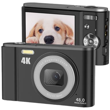 Digikamera 48MP 16x Zoom 4K Video Musta