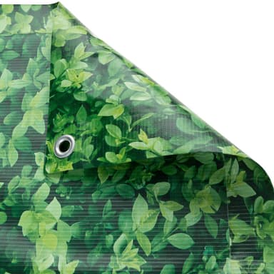 Parvekkeen ja puutarhan näkösuoja (tyyppi 1) - Vihreät lehdet, 90 cm