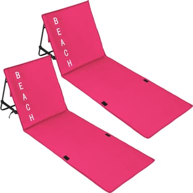 2 rantamatot selkänojalla - Pinkki