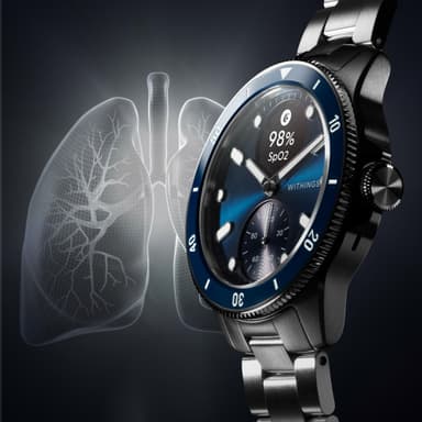 Withings ScanWatch Nova hybridikello 42 mm (sininen)