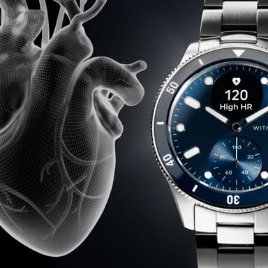 Withings ScanWatch Nova hybridikello 42 mm (sininen)