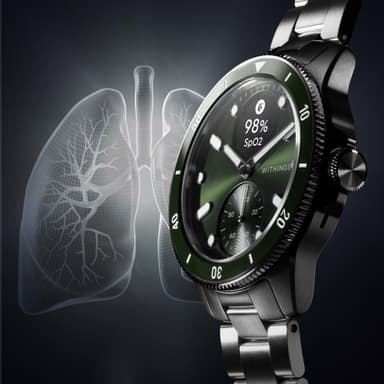 Withings ScanWatch Nova hybridikello 42 mm (vihreä)