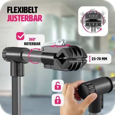 Polkupyörän korjausteline, jossa on työkalulokero -