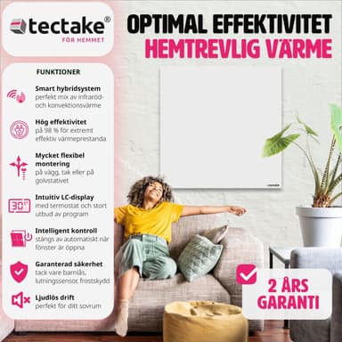 Hybridi infrapunalämmitin termostaatilla - 450 W
