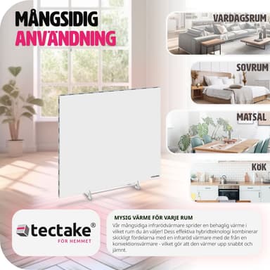 Hybridi infrapunalämmitin termostaatilla - 450 W