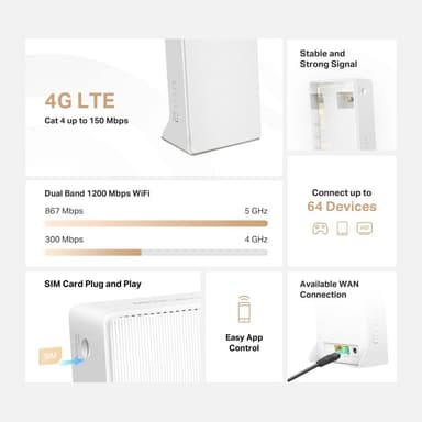Mercusys MB130-4G LTE reititin