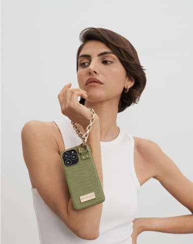 Atelier Case iPhone 11P/XS/X Sage Croco