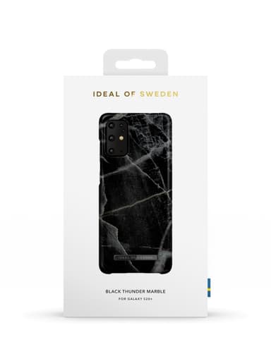 Printed Case Galaxy S20 Plus Black Thunder Marble