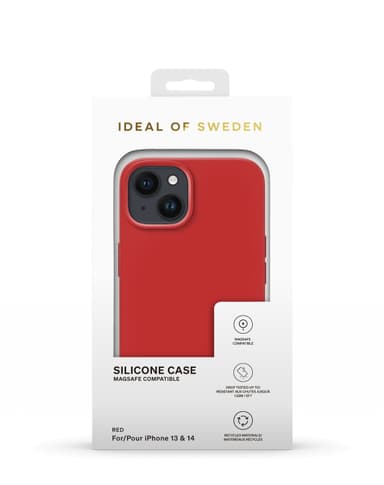 Silicone Case MagSafe iPhone 13/14 Red