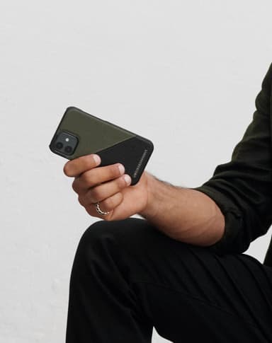 Atelier Case iPhone 12/12P Onyx Black Khaki