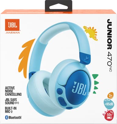 JBL Junior 470NC langattomat over-ear kuulokkeet (sininen)