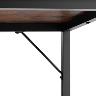 Toimisto- ja työpöytä Jenkins - Teollinen tumma puu, maalaismainen, 120 cm