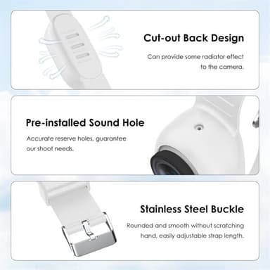 Silikoniranneke Insta360 GO 3 / GO 3S - Valkoinen