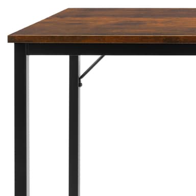 Toimisto- ja työpöytä Jenkins - Teollinen tumma puu, maalaismainen, 120 cm