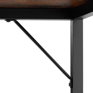 Toimisto- ja työpöytä Jenkins - Teollinen tumma puu, maalaismainen, 120 cm