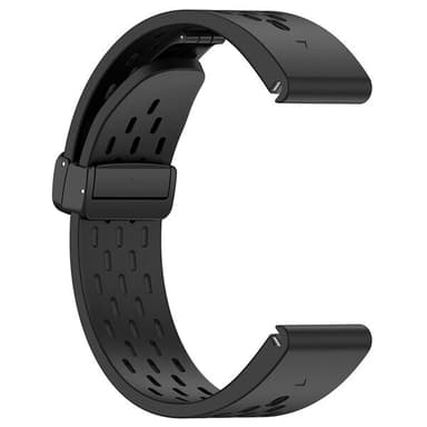 Silikoniranneke Garmin Fenix 5 / 6 / 7 / 8 26mm - Svart
