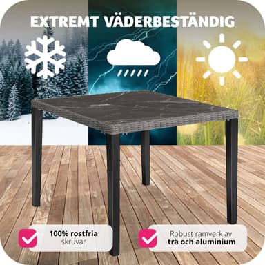 Puutarhapöytä Tarent - harmaa