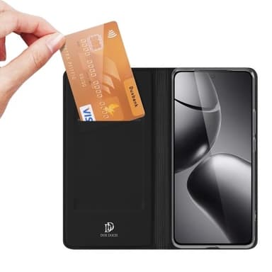 DUX DUCIS Skin Pro -sarjan kotelo korttipaikalla Xiaomi 14T Pro - Musta
