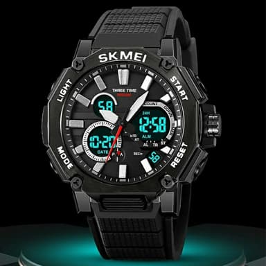 SKMEI Multi Digital Rannekello Night Vision Electronic - Armeija