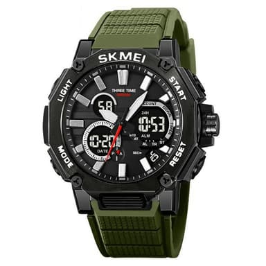 SKMEI Multi Digital Rannekello Night Vision Electronic - Armeija