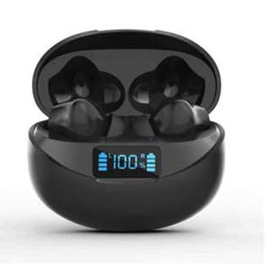Langattomat Bluetooth-kuulokkeet, Bluetooth 5.3 -kuulokkeet, IPX5 vedenpitävät urheilukuulokkeet iOS Android Musta