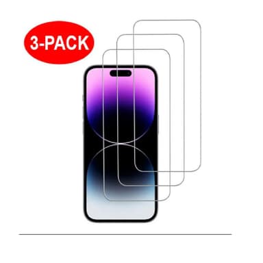 iPhone 15 Pro näytönsuoja karkaistua lasia, 3-pakkaus