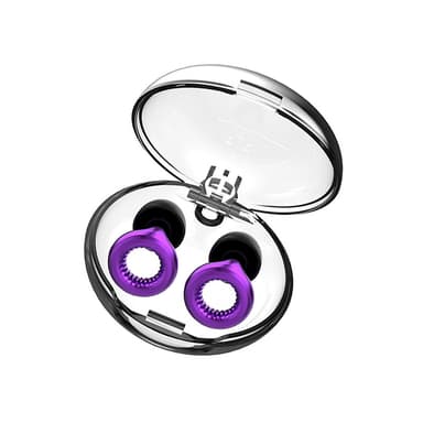Pehmeät ääntä eristävät korvatulpat kahvoilla Violetti